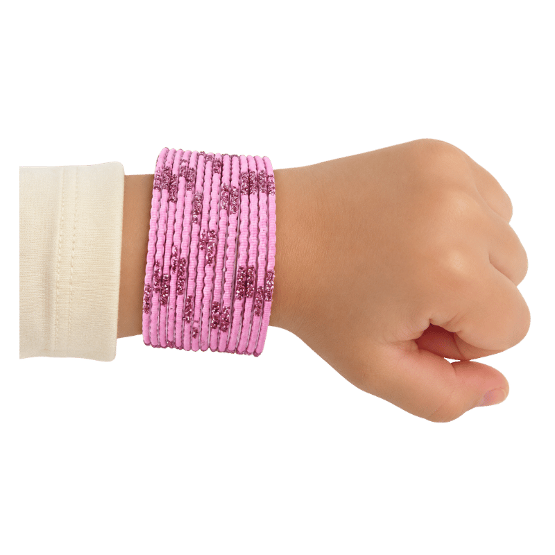 Aadhya Kids Bangles Set of 24 - Dusty Pink - Size 1.14-Global Food Hub