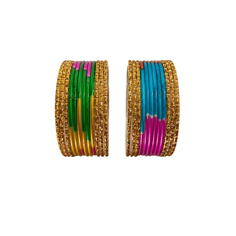 Anmol Kids Bangles Set of 24 - Multicolour - Size 2.20-Global Food Hub