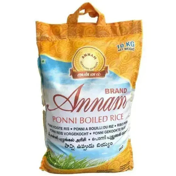 Annam Ponni Boiled Rice - 10Kg-Global Food Hub