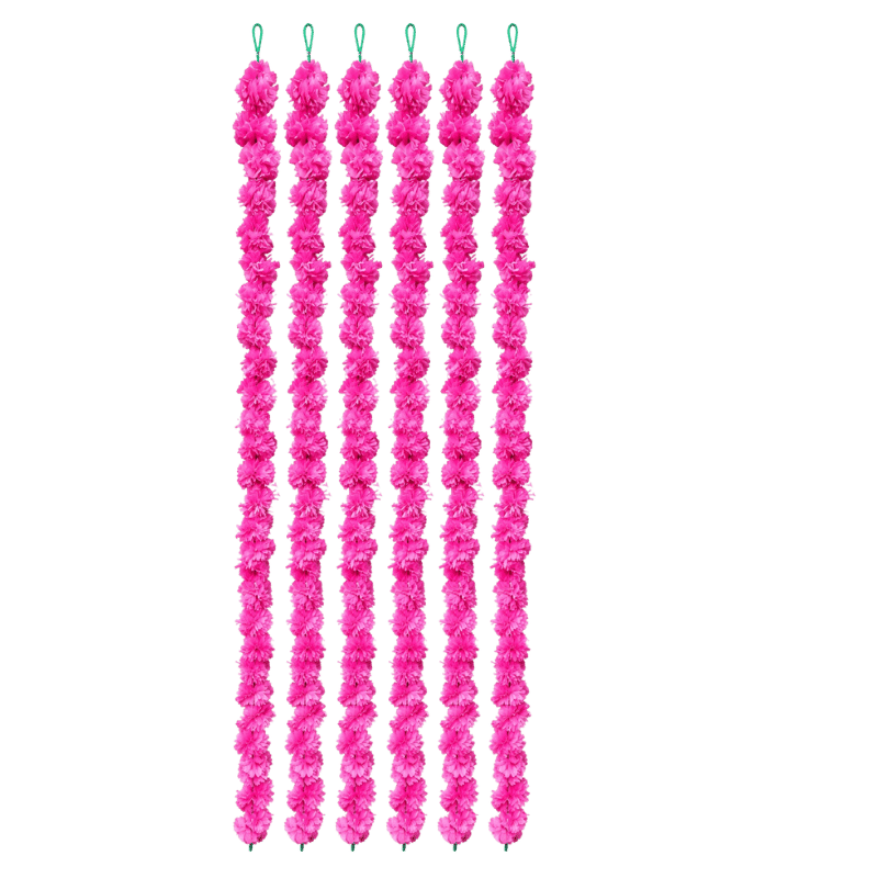 Artificial Garland 1 Pc - Dark Pink-Global Food Hub
