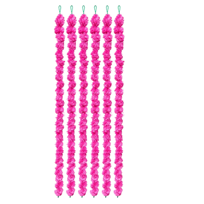 Artificial Garland 1 Pc - Dark Pink-Global Food Hub