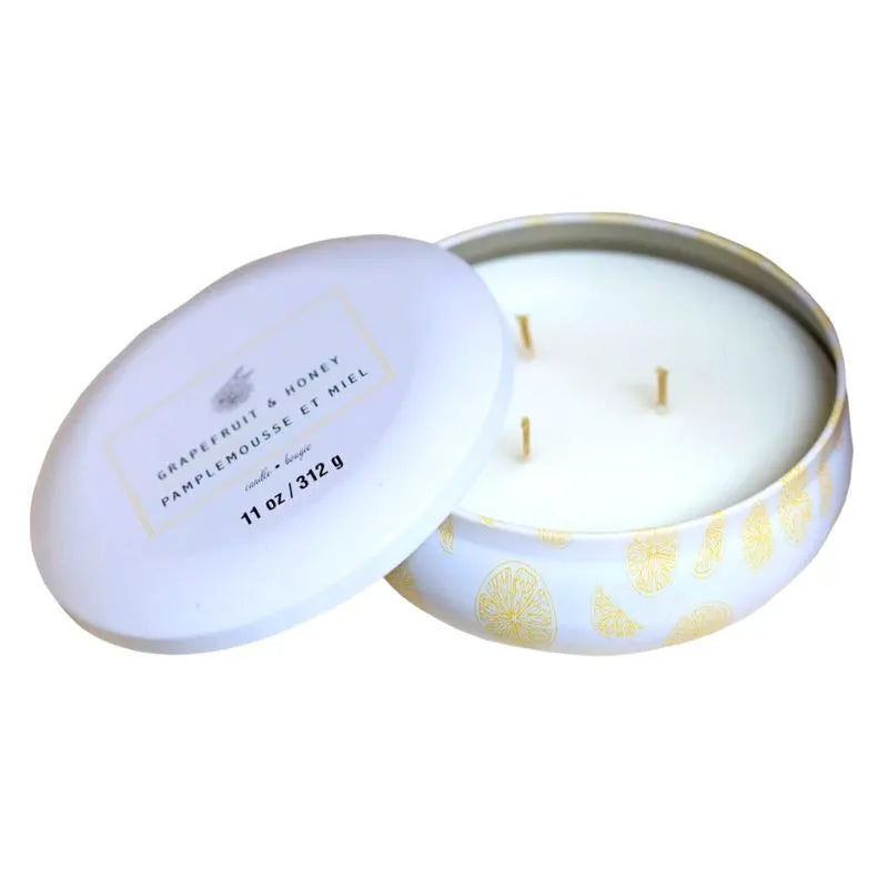 Ashland Home Fragrance 3-wick Tin Grapefruit & Honey - 312g-Global Food Hub