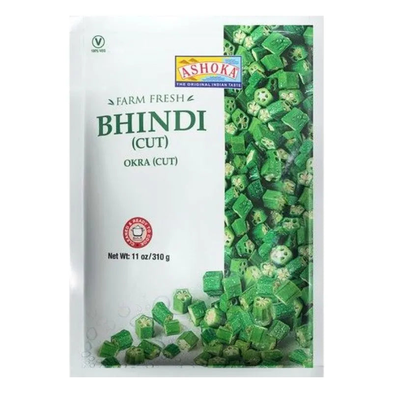 Ashoka Frozen Okra Cut Bhindi - 310g-Global Food Hub