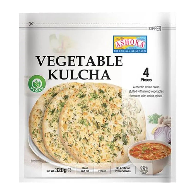 Ashoka Frozen Vegetable Kulcha- 320g / 4pcs-Global Food Hub