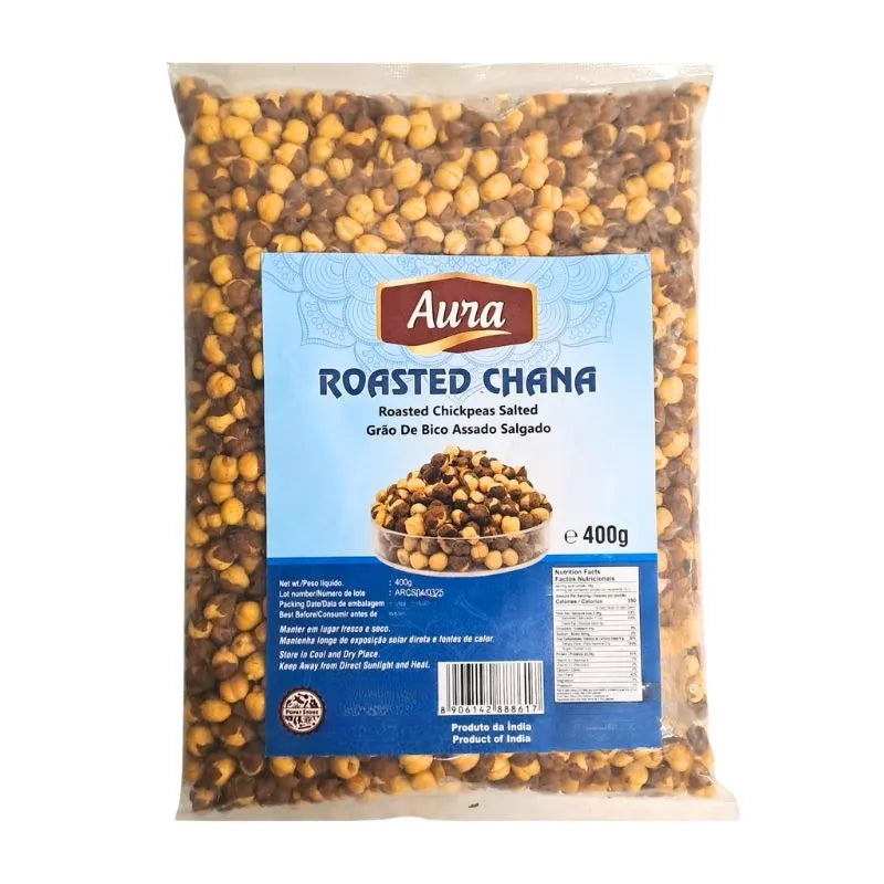 Aura Roasted Chana Salted - 400g-Global Food Hub
