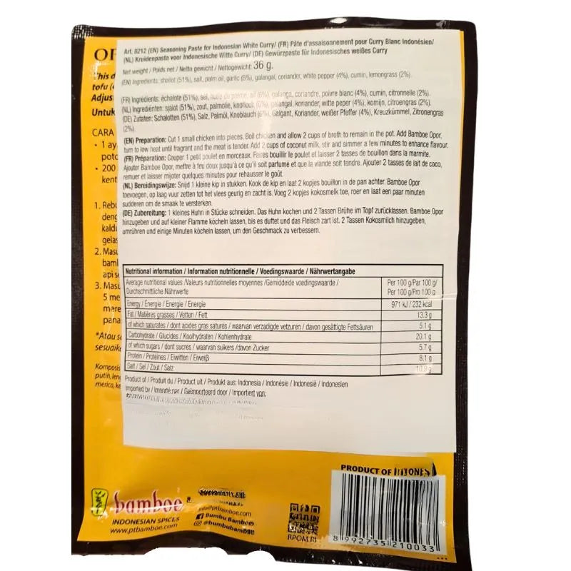 Bamboe Bumbu Opor - 36g-Global Food Hub