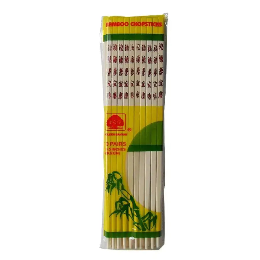 Bamboo Chopsticks - 10 Pairs (26.5 cm)-Global Food Hub