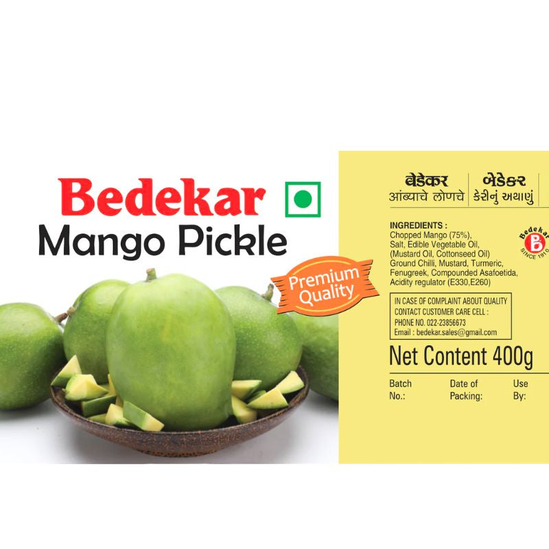 Bedekar Mango Pickle - 400g-Global Food Hub