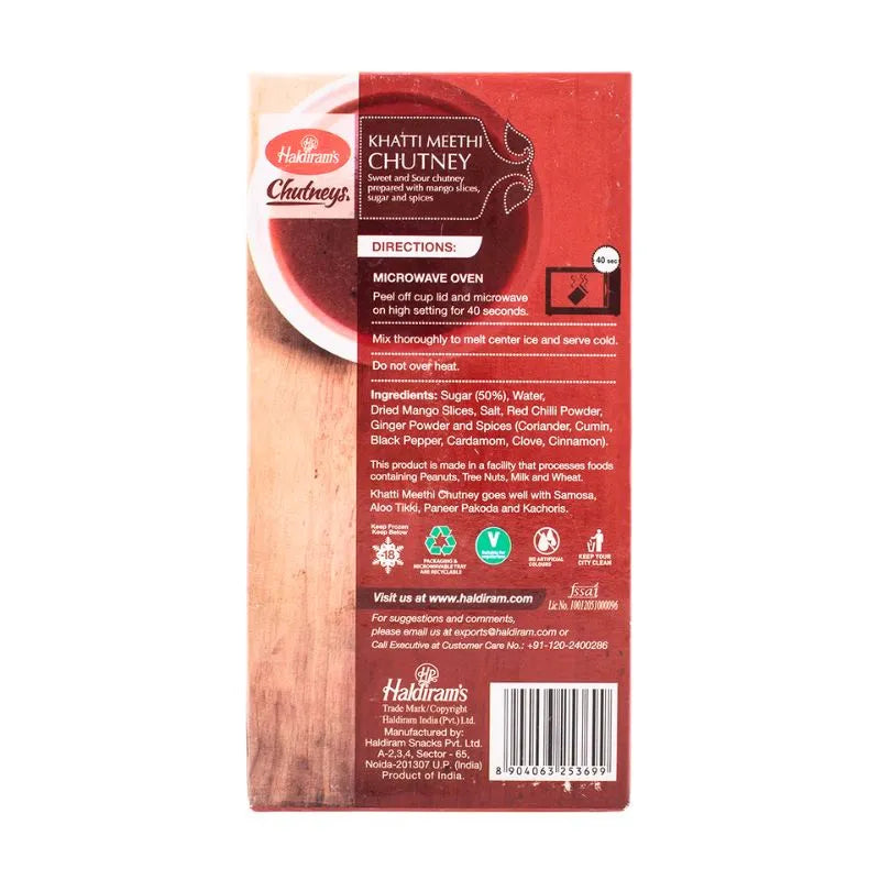Best Before 2 February '26 - Haldiram's - Khatti Meethi Chutney Frozen 350g-Global Food Hub