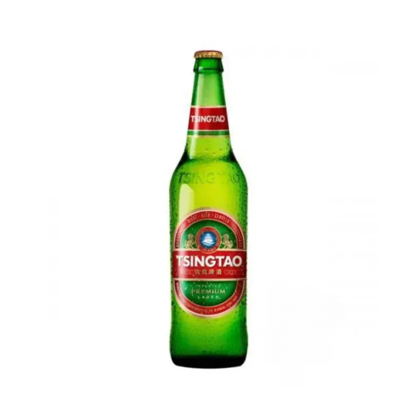 Best Before 22 February'25 Tsingtao Beer 4,7% ALC. - Plato 10,8 (Age Check Included) - Bottle - 330ml-Global Food Hub