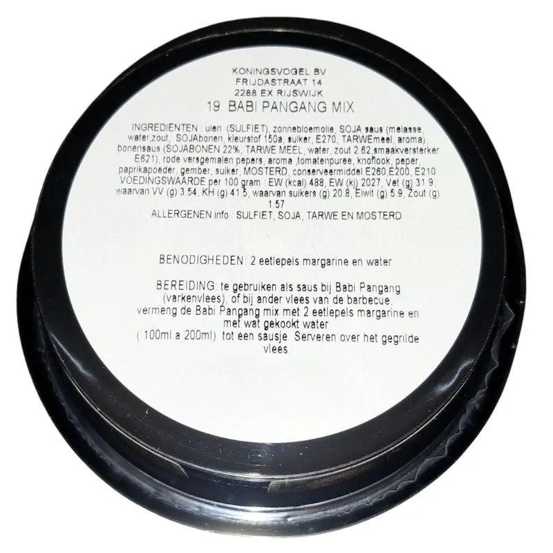 Best Before 23 January'25 Koningsvogel Boemboe Babi Pangang - 100g-Global Food Hub