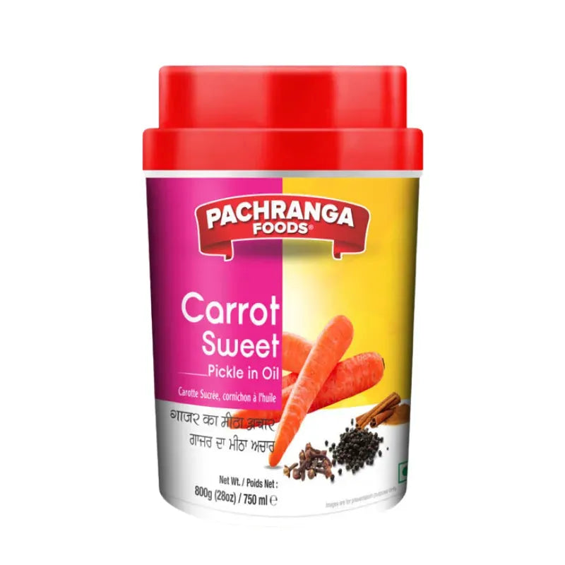 Best Before 25 May'25 Pachranga Carrot Sweet Pickle - 800g-Global Food Hub