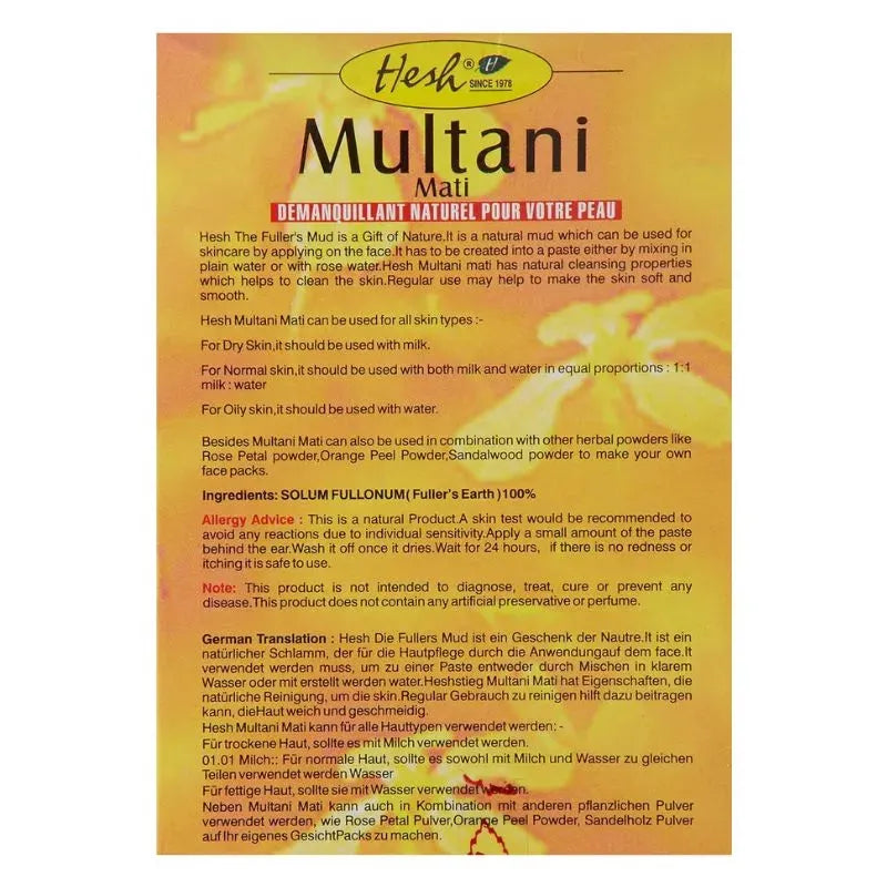 Best Before 30th November'26 Hesh Multani Mitti Powder - 100g-Global Food Hub