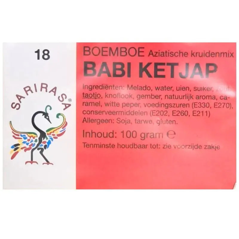 Best Before 31st Aug'26 Sarirasa Boemboe Babi Ketjap - 100g-Global Food Hub