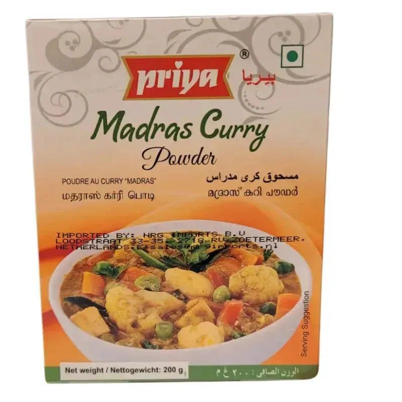Best Before Jan '25 - Priya Madras Curry Powder - 200g-Global Food Hub