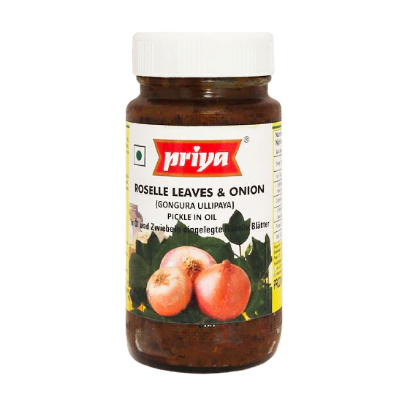 Best Before March'24 Priya Roselle Leaves & Onion Pickle - 300g-Global Food Hub