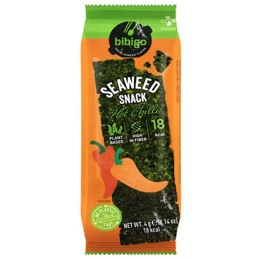 Bibigo Seaweed Snack Hot Chilli - 4g-Global Food Hub