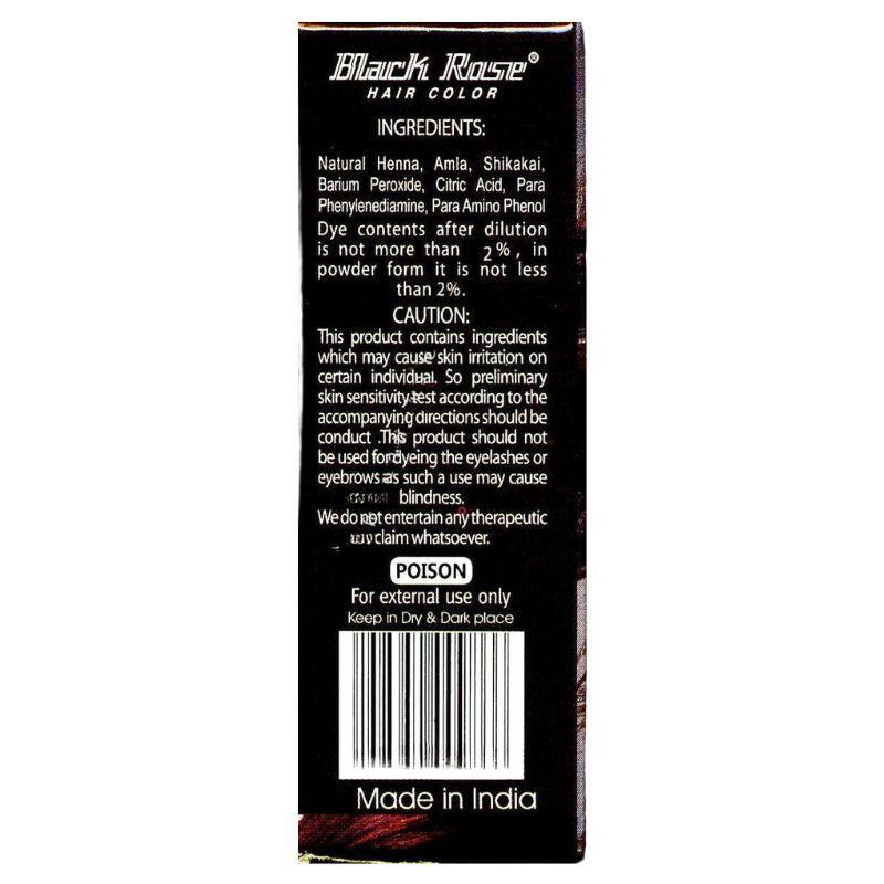 Black Rose Hair Color Dark Brown - 50g-Global Food Hub