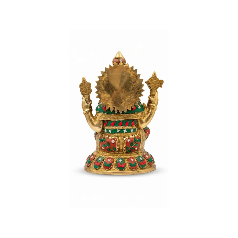 Brass Ganesh Big - 35.5cm Height-Global Food Hub