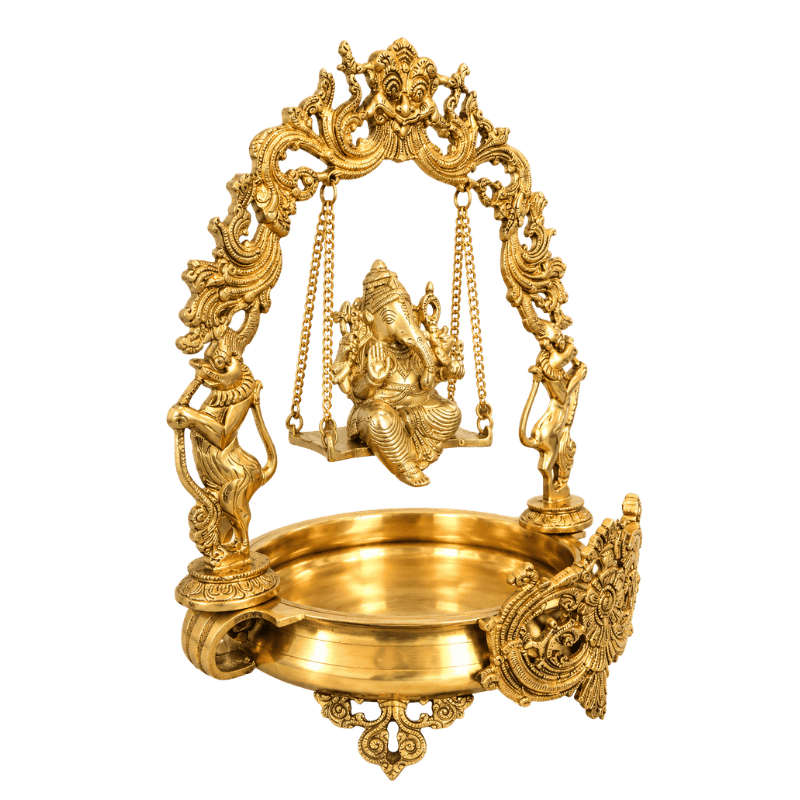 Brass Ganesh Jhula/ Swing with Uruli-Global Food Hub