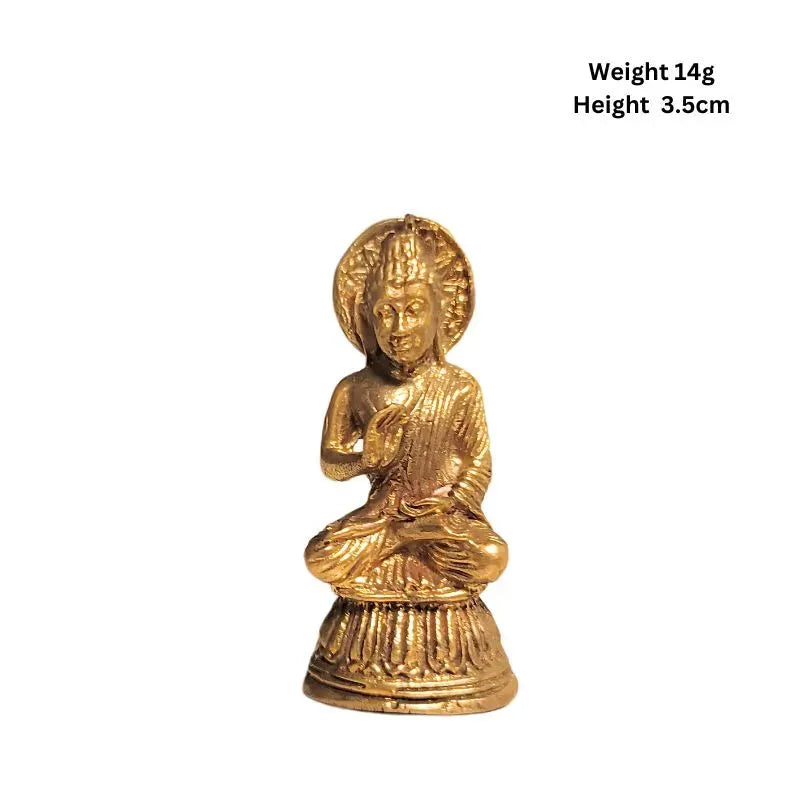Brass Mini Meditating Buddha-Global Food Hub
