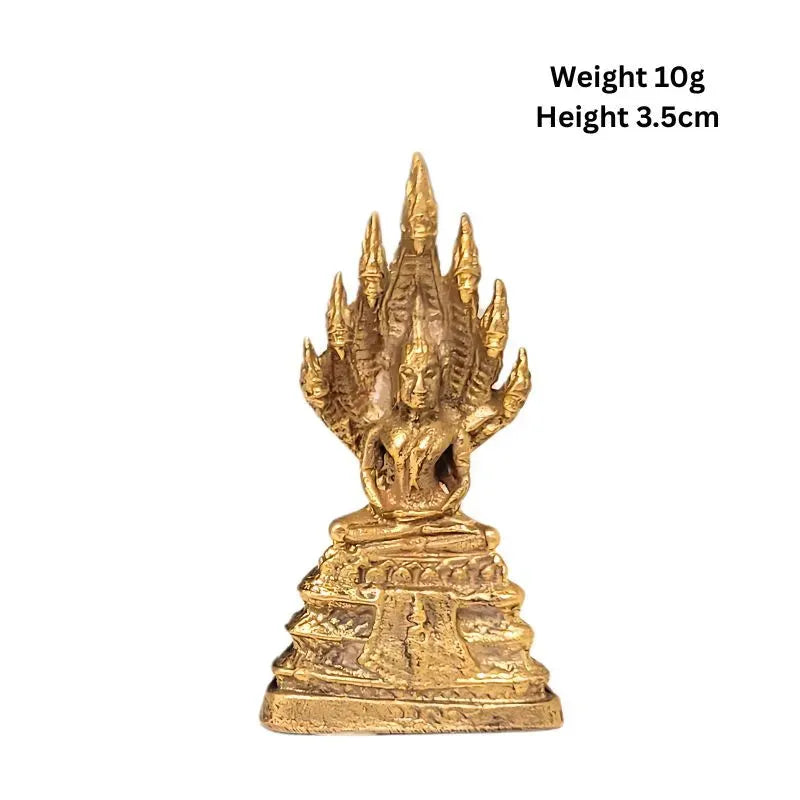 Brass Mini Sitting Dharma Buddha-Global Food Hub