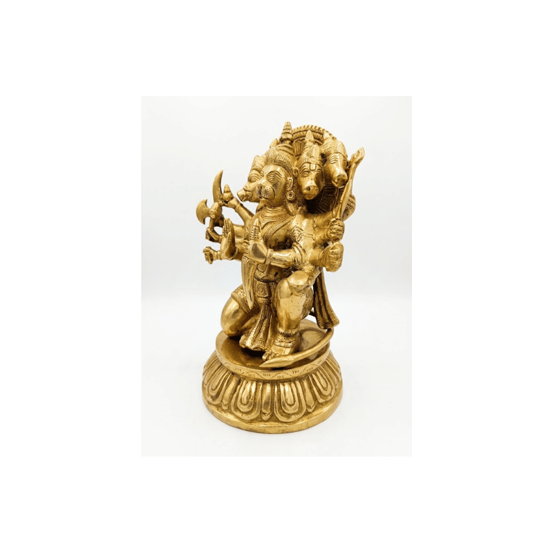 Brass Panchmukhi Hanuman - 4.3kg-Global Food Hub