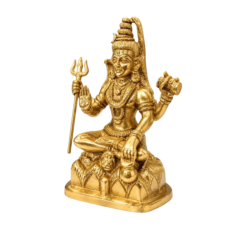 Brass Shiva with Trishul-Global Food Hub