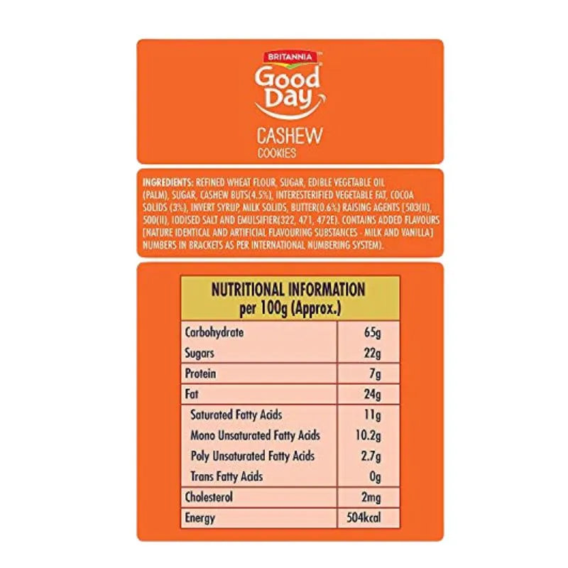 Britannia Good Day Cashew - 231g-Global Food Hub