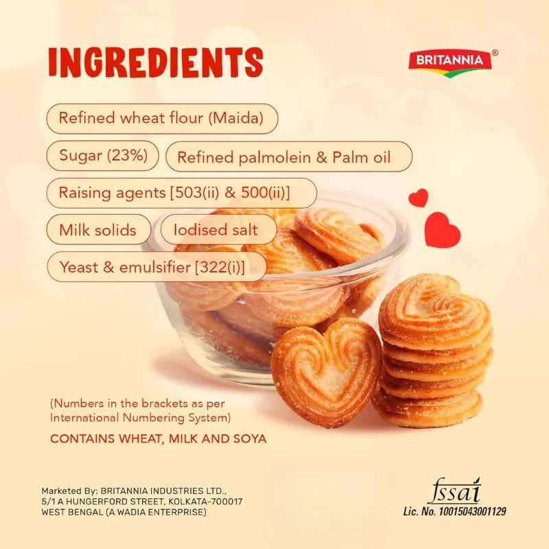 Britannia Little Hearts - 75g-Global Food Hub