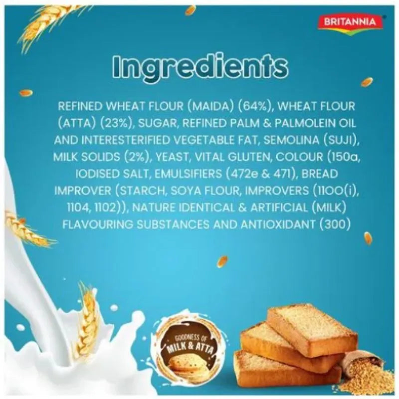 Britannia Toastea Milk Rusk - 207g-Global Food Hub