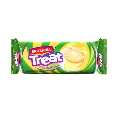 Britannia Treat Fruit Cream Biscuits Cozy Cardamom - 100g-Global Food Hub