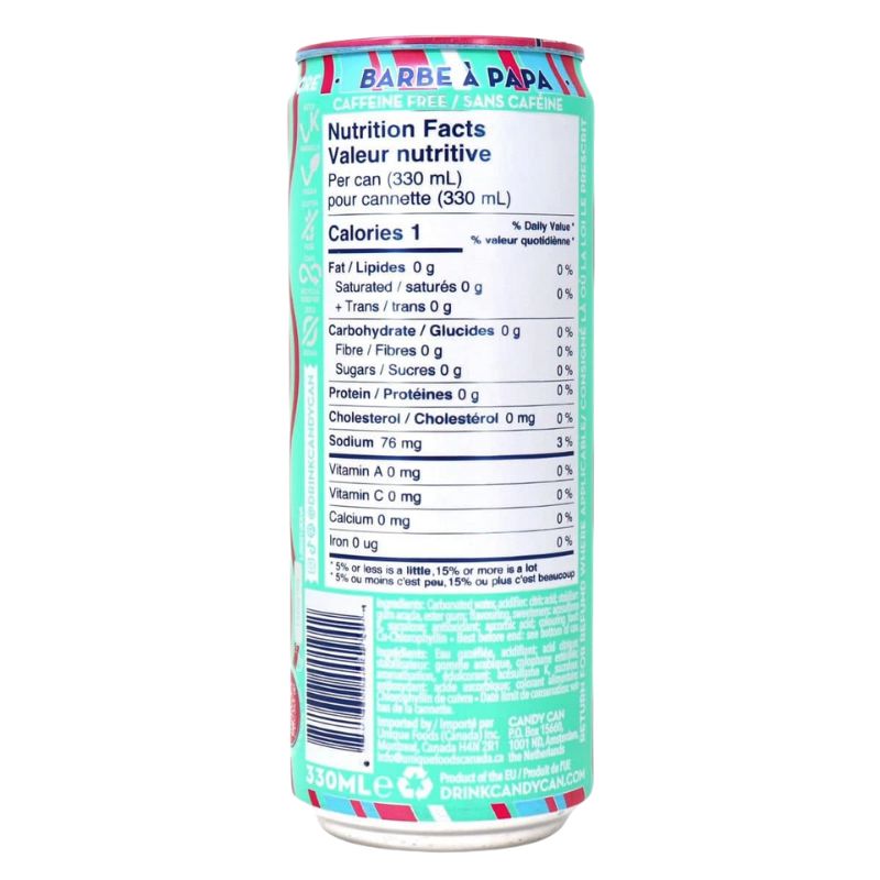 Candy Can Cotton Candy Zero Sugar - 330ml-Global Food Hub