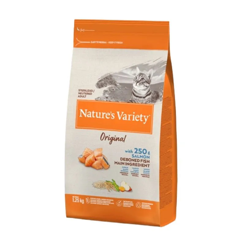 Cat Food - Nature's Variety Original With 250g Salmon - 1.25kg Pack-Global Food Hub