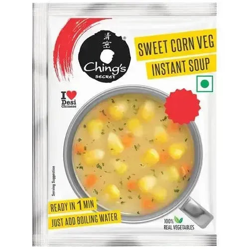 Chings Instant Sweet Corn Veg Soup - 55g-Global Food Hub