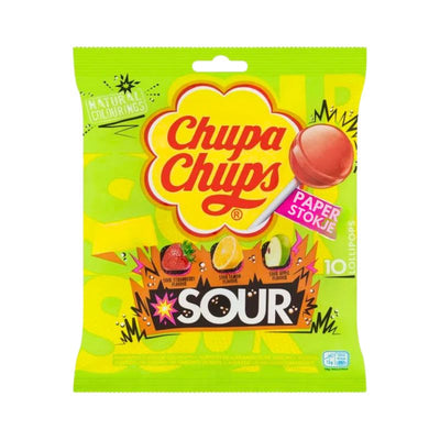 Chupa Chups Sour Lollipops - 120g-Global Food Hub