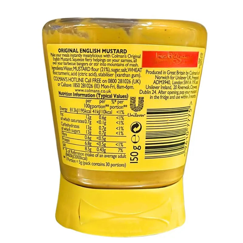 Colman's Mustard Squeezy - 150g-Global Food Hub
