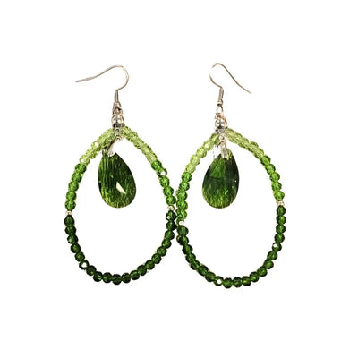 Crystel Earings Green-Global Food Hub