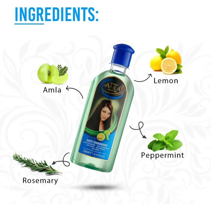 Dabur Amla Anti Dandruff Hair Oil - 200ml-Global Food Hub
