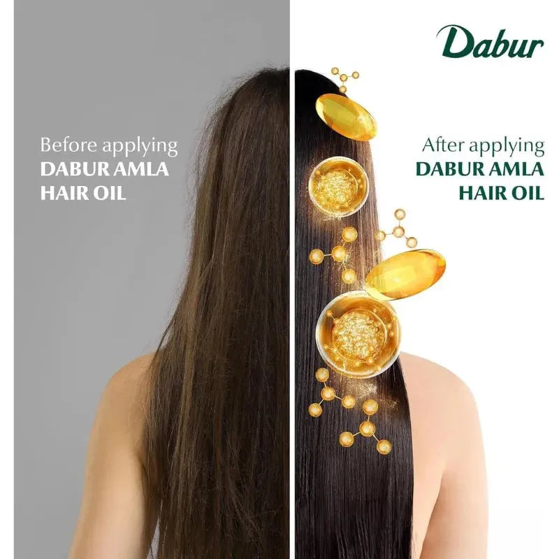 Dabur Amla Hair Oil - 110ml + Free Meswak Toothpaste 18g-Global Food Hub