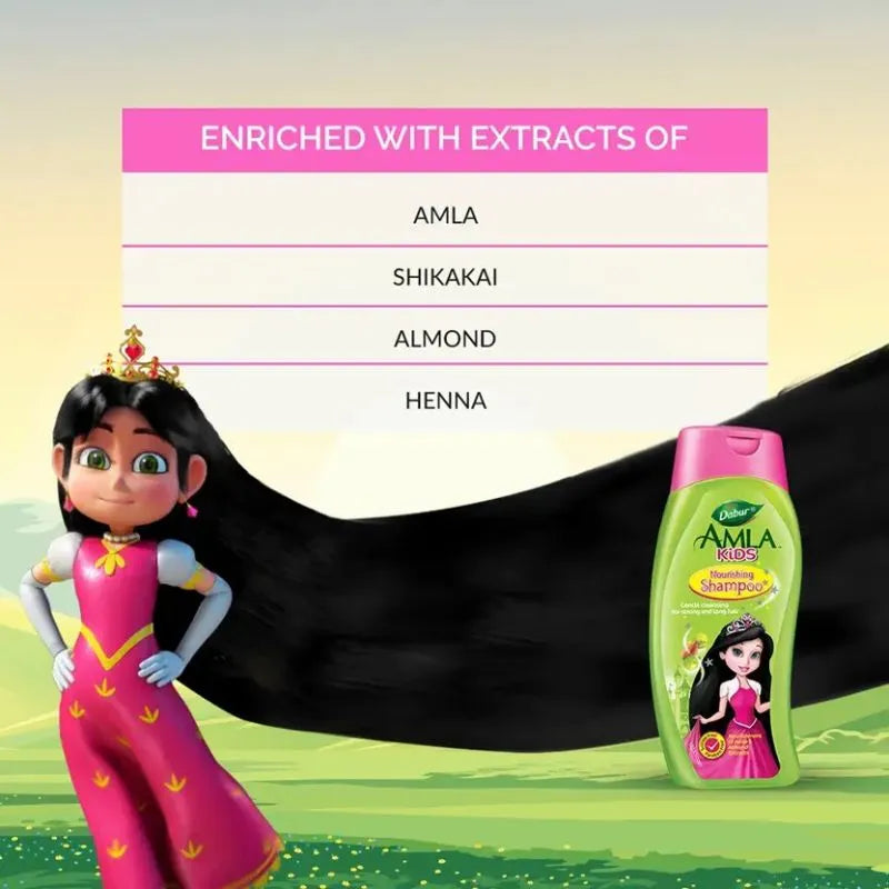 Dabur Amla Nourishing Kids Hair Shampoo - 200ml-Global Food Hub