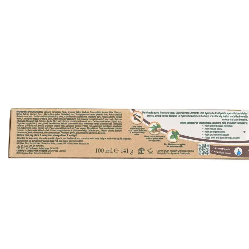 Dabur Toothpaste Herbal Ayurvedic - 100ml-Global Food Hub