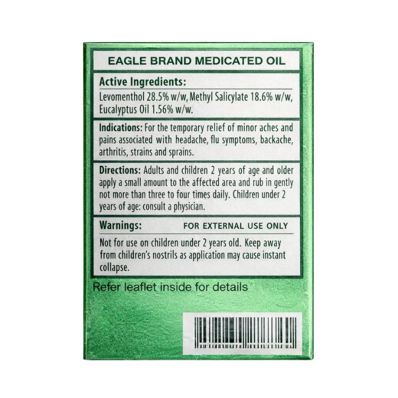 Eagle Brand Medicated Oil - 12ml-Global Food Hub