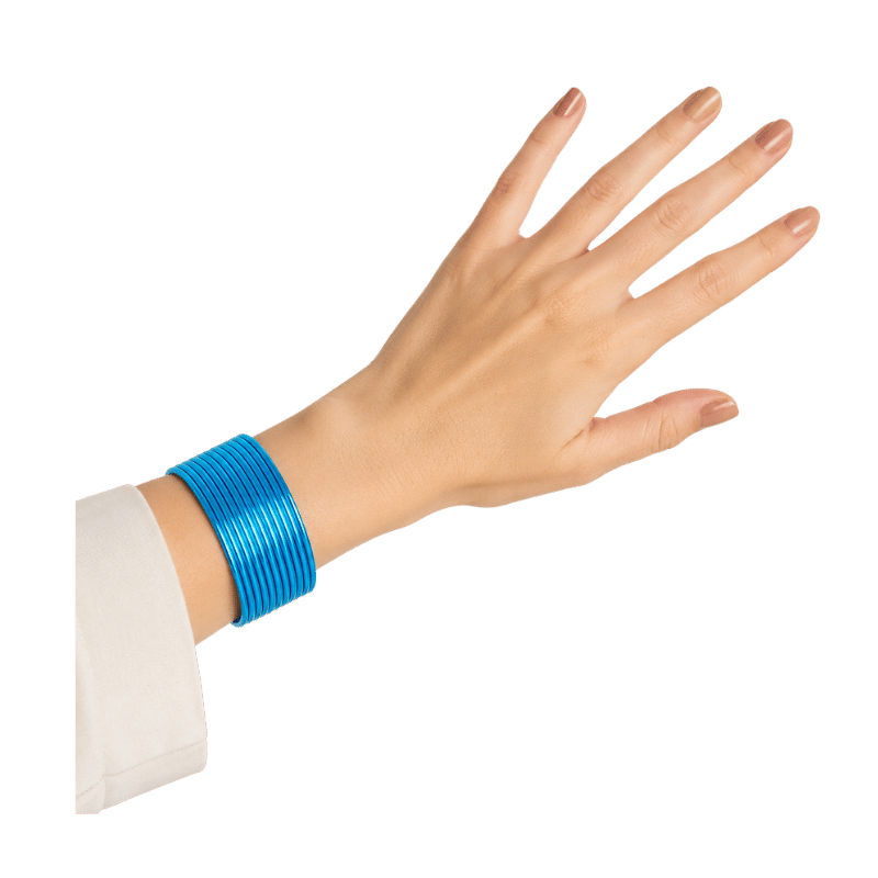 Elena Adults Bangles Set of 24 - Aqua Blue - Size 2.40-Global Food Hub