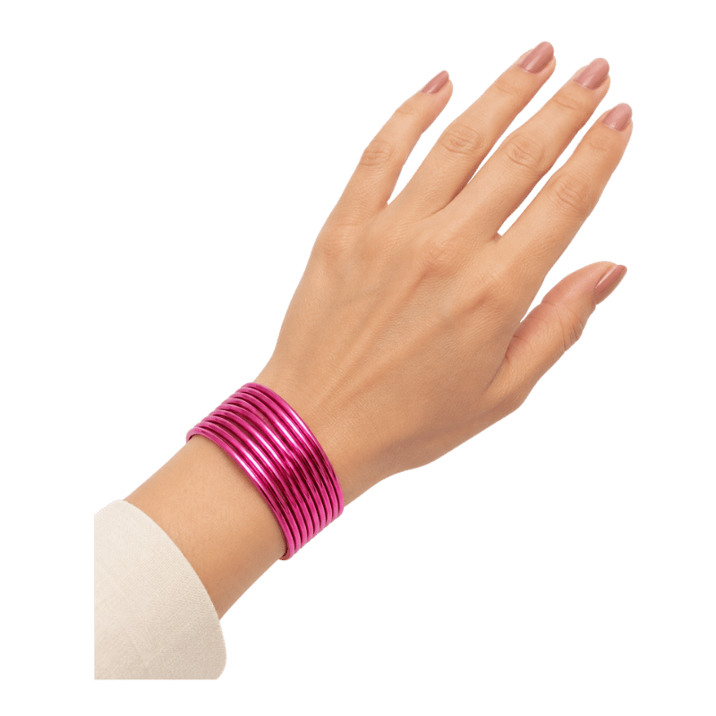 Elena Adults Bangles Set of 24 - Light Rose Pink - Size 2.40-Global Food Hub