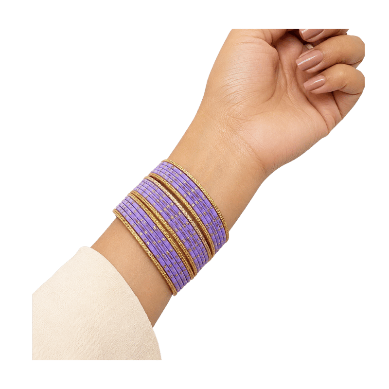 Eva Adults Bangles Set of 24 - Dark Lavender - Size 2.8-Global Food Hub