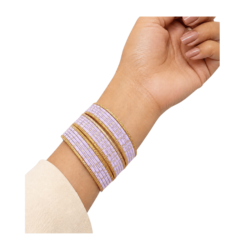 Eva Adults Bangles Set of 24 - Light Lavender - Size 2.8-Global Food Hub