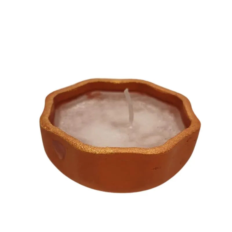 Fancy Diya With Wax Candle CL-51-Global Food Hub