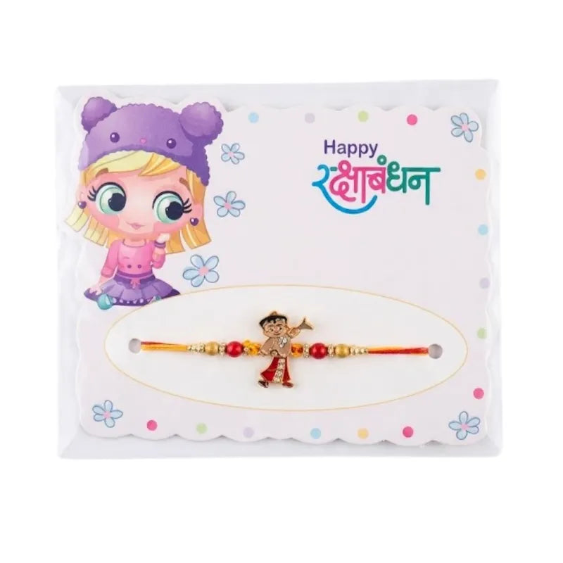 Fancy Rakhi For Kids S25 - Chota Bheem-Global Food Hub