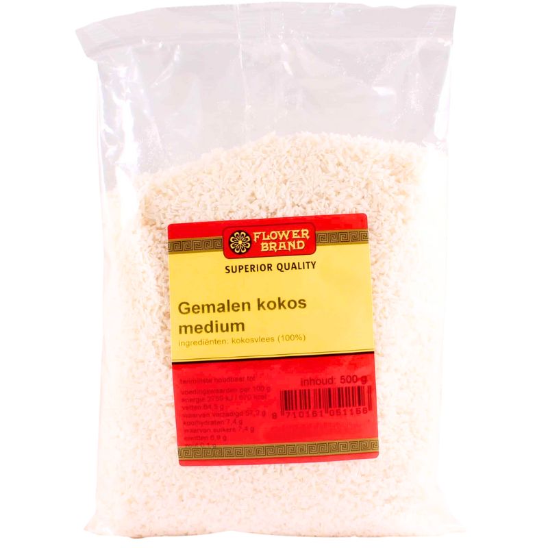 Flower Brand Coconut Ground Medium - 500g-Global Food Hub